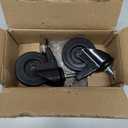 74064 Locking Caster for Pit Boss Pro Series 1100, Austin XL Parts, Pit Boss 820 Replacement Wheels Navigator 850, Louisiana Grill, Rec Tec Grill Replacement Parts, 2-Pack 3" Locking Caster Wheel