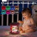 Baby Girls Toys 0-6 Months, Ocean Rotating Projector Music Light Up Newborn Aquarium Toy, Infant Tumme Time Toy for 3 4 5 6 7 8 9 Months, Crawling Toys for 1 Year Old, Gifts for Birthday, Baby Shower