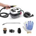 Irishom 2500W Portable Handheld Steam Cleaner High Temperature Pressurized Steam Cleaning Machine with Brush Heads and Gloves for Kitchen Furniture Bathroom Car