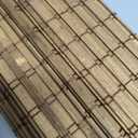 LazBlinds No Drill Bamboo Roman Shades, 35.5" W x 64" H, Highfield Teak