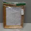 Cuspin 8x10 Picture Frame Gold, Vintage Gold Frames Rattan Textured Hand-Crafted Resin Photo Frame with Glass Front for Tabletop Display & Wall Display, Retro Design Home Decor