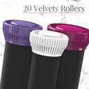Remington Ionic Conditioning Hair Setter, 20 Velvet Hair Rollers, 6 Large (1), 10 Medium (1"), 4 Small (), Blowout Style Hair Curlers