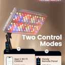 Grow Lights for Indoor Plants, [Smart APP & Expansive 2x2 Ft Coverage] Genuine 48Watt LED Full Spectrum Standing/Hanging Growing Plant Lamps, 8-Level Brightness, 270Folding, 360Rotation