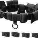 10 in 1 Duty Belt Rig police Molded Pouches Kit Tactical Utility Security Guard Belt Modular Law Enforcement Military Equipment Belt 4 pack Belt Keeper