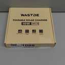 15W Small Portable Solar Panel Chargers (5V/3.0A USB-A/USB-C), IP65 Waterproof Foldable Solar Panel with Large Storage,Backpack Solar with 2 Carabiner for Camping,Hiking, Cell Phone,Tablet