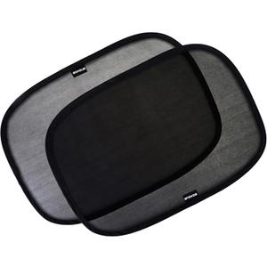 2-Pack Car Window Shades by Enovoe - 19 x 12 in Side Window Cover for SUVs, Sedans, and Trucks - Protects Baby from UV Rays and Glare - Cling Design for Easy Use - Plain