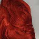 Baruisi Long Curly Wavy Red Wigs for Women Side Part Natural Looking Cosplay Synthetic Fiber Wig Heat Resistant Replacement Hair