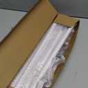 White Curtain Rods 120 inch, Adjustable Curtain Rods for Windows 66 to 120, Single 5/8 inch Diameter long Drapery Rod Set with Brackets, Easy Install