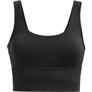Under Armour Meridian Fitted Crop Tank (X-Small, Black/Metallic Silver)