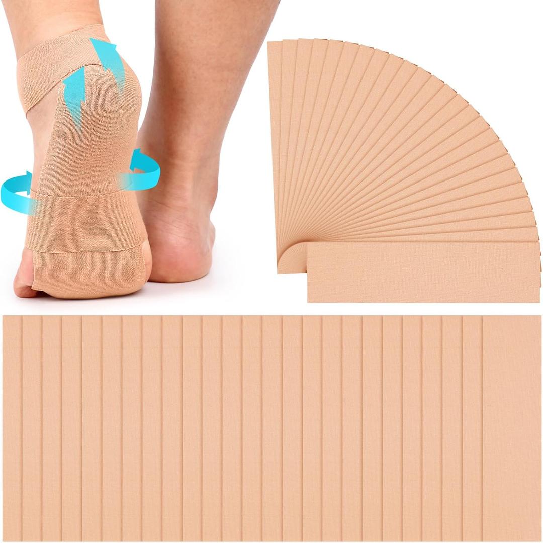 TrelaCo 50 Pcs Plantar Fasciitis Relief Strips Pre Cut Tape Foot Relief Tape Night Splints Strips for Plantar Fasciitis Sprained Ankle Heel Arch Pain(Skin Color) TrelaCo 50 Pcs Plantar Fasciitis Relief Strips Pre Cut Tape Foot Relief Tape Night Splints Strips for Plantar Fasciitis Sprained Ankle Heel Arch Pain(Skin Color)