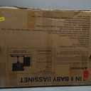 Bedside Sleeper Bedside Crib, Baby Bassinet 3 in 1 Travel Baby Crib Baby Bed with Breathable Net,Adjustable Portable Bed for Infant/Baby(Deep Grey)