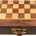 Wooden Chessboard Set of 5 * 5 Inches Chess Board Games with Magnetic Chessman Storage Compartment for Chesspiece for Boys, Girls and Adult