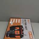 INCLY 24 PCS Real Tool Set with Tool Bag, Small Real Hand Tools Kit, Construction Learning Tools Hammer Screwdriver for Home DIY Building and Woodworking (Orange)