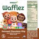 Sprout Organics, Toddler Snacks, Oatmeal Chocolate Chip, Single Serve Waffles (50 Count)