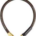 Giraffe Tools Garden Leader Hose 5/8 inch x 2.5ft, Short Water Hose Heavy Duty, Flexible, Lightweight Hybrid Hose with Bend Protection, Male to Female Fittings (2.5' (feet) Male to Female, 5/8 Inch Black)