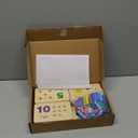 TOOKYLAND Peg Board Toddler Toys, Counting Wooden Toys with 55 Pegs, Wooden Math Manipulatives, Montessori Math and Numbers for Kids & Kindergarten Learning Activities