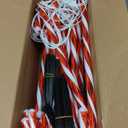 COOLWUFAN 24 Pack Christmas Candy Cane Pathway Lights, 17'' Outdoor Christmas Decorations Pathway Markers Lights for Indoor & Outdoor Holiday Party Patio Yard Lawn, Driveway, Walkway Decor