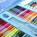 STUDIO JENSATION, 15 COLOR PENSILS, 56 CRAYONS, 28 MARKERS