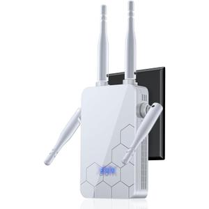 2025 WiFi Extender Internet Booster, Long Range Repeater Wireless Routers Amplifier, Mesh Wi-Fi 80% Faster | Broader Than Ever, Support More Network Devices at Home, 1-Tap Setup
