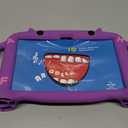 CHIN FAI Kids Case for Samsung Galaxy Tab A7 10.4 Inch 2020 (SM-T500/T505/T507), Kids Friendly Shockproof Soft Silicone Handle Stand Protective Cover (Purple)