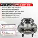 513398 (Pair) Front or Rear Wheel Bearing Assembly for Chevrolet Malibu 2016-2021,for Buick Lacrosse 2017-2019, for Envision 2016-2018, for Regal TourX, for Regal Sportback, 5 Lugs w/ABS