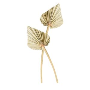 Dried Palm Leaves 2 Pcs Naturally Dried Palm Spears Bouquet for Boho Wedding, Tropical Home Decor, Table Arrangements – Eco-Friendly Handcrafted Palm Fans