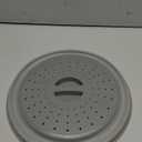 WENWELL Vented Collapsible Microwave Splatter Cover for Food,Kitchen dish bowl Plate lid Can be Hung,Dishwasher-Safe,Fruit Drainer Basket,BPA-Free Silicone & Plastic,gray