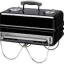 Weber GoAnywhere Charcoal Grill Compact Portable BBQ Grill for Camping, Tailgating & Outdoor Cooking with 2Piece Cooking Grate & Precise Airflow Dampers