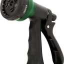 NEXCOVER Garden Hose Nozzle Sprayer - 7 Adjustable Watering Patterns Nozzle for Water Hose, Non-Slip Garden Spray Nozzle Hose Attachment for Car Washing, Watering Plants, Pets Showering,Lawns Cleaning (Dark Green)