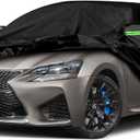 Waterproof Car Covers Replace for 19942020 Lexus GS200t GS300 GS350 GS450h, 6 Layers All Weather Custom-fit Car Covers with Zipper Door & Windproof Bands for Snow Rain Dust Hail Protection (GS)