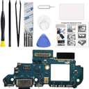 Charging Port Replacement Kit Compatible with Galaxy A54 5G US Version, SM-A546V, SM-A546U, SM-A546U1 Dock Board USB-C Connector, with Instruction Manual, Toolkit