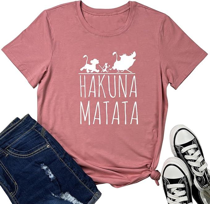 LOOKFACE Womens Graphic Tees Cute T Shirts Mauve XX-Large
