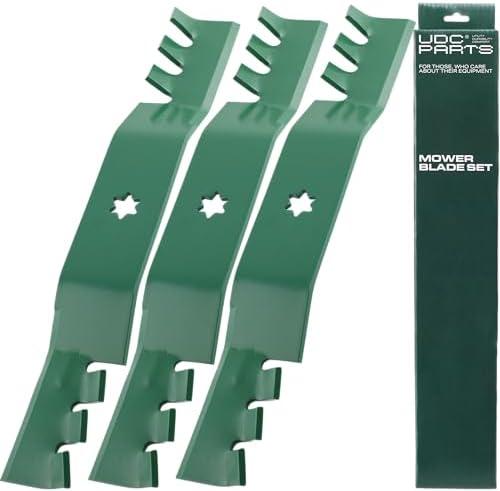 UDC Parts Mower Blades for Cub Cadet 50 Inch 942-04053C RZT 50 LTX 1050 / Fits Troy Bilt MTD Replaces OEM no. 942-04053A 742-04053C 742-04053A 742-04053 942-04053 / Gator Mulching Blades 3 Pack
