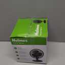 Holmes 12 Inch Oscillating Table Fan 3 Speeds 75 Degree Wide Angle Oscillation Adjustable 15 Degree Tilt Quiet Operation Home Office Bedroom Kitchen Black