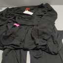 RED DOT BOUTIQUE 701 - Plus Size Mesh Long Sleeve V Wrap Neck Wide Leg Pants One Piece Jumpsuit (Large, Black)