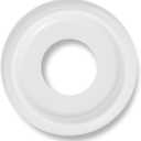 2 Packs Molded Nylon Ceiling Medallion for Light Fixtures and Ceiling Fans, 9.8"OD x 4"ID x 0.94"P (Fits Canopies up to7-1/4") White