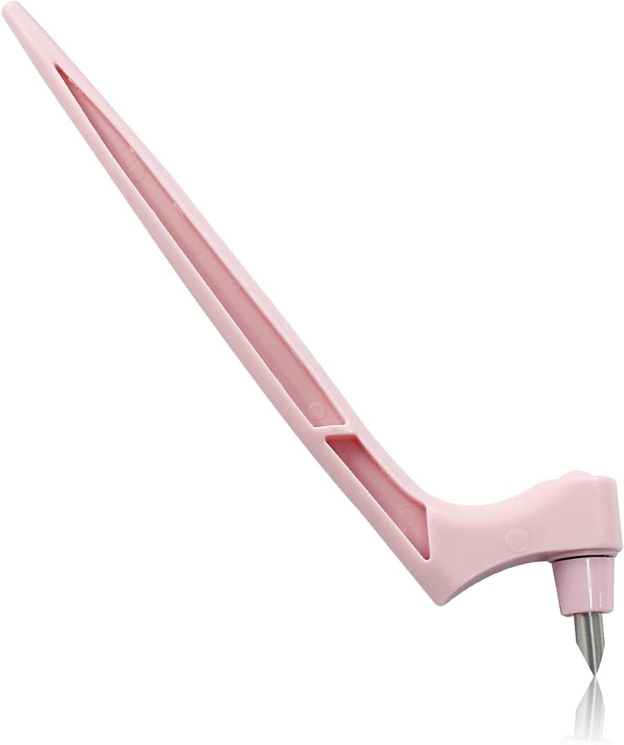 Craft Cutting Tools Pen, Craft Cutting Knives with 3 different 360 Degree Rotating Blades Stainless Steel Cutter Pen for Stencils Scrapbooks DIY Crafts (Pink)