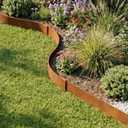 WORTH 14-Gauge Corten Steel Landscape Edging, 20Ft Metal Garden Lawn Edging