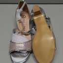 Vonair Girls Sandals Open Toe Heels Dress Shoes for Girls Wedding Party Shoes Silver Big Kid US 2