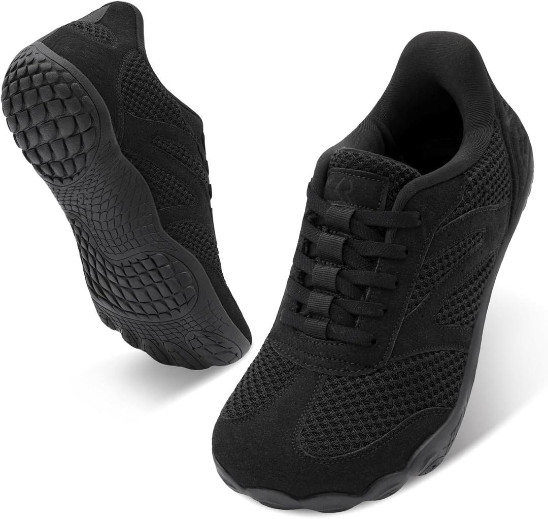 relxfeet Men's Barefoot Slip-On Shoes Wide Toe Box Zero Drop Minimalist Sneakers for Walking Training & Everyday Comfort, Size 7