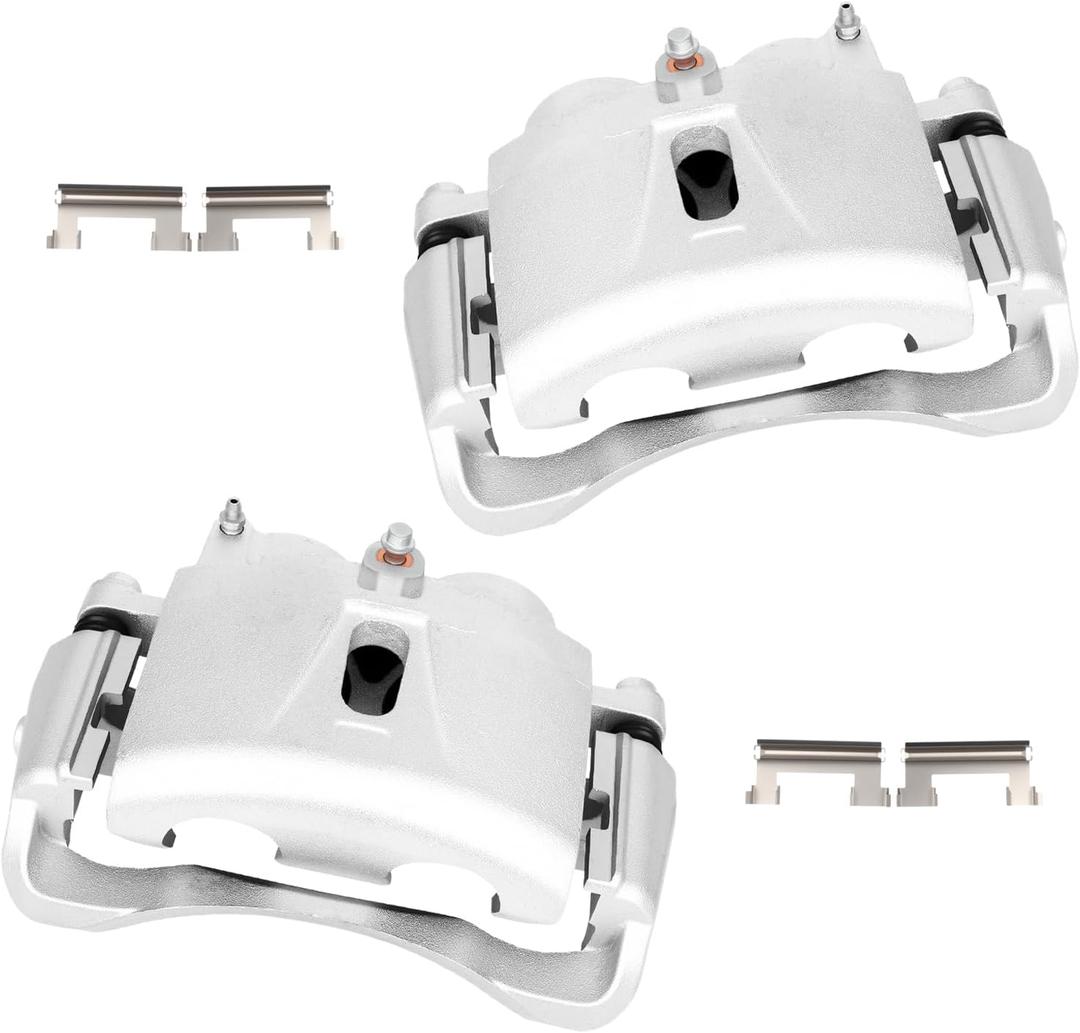 cciyu Front Left & Right Brake Calipers Assembly w/Bracket 18B4817 18B4816 For Chevy 2001-2020,For GMC 2001-2020