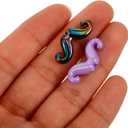 3 x 50pcs Mustache Shape Beads Acrylic Mustache Necklace Charms Large Hole Loose Spacer Beads Jewelry Finding for DIY Earring Necklace Bracelet Crafting Making