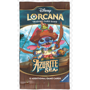 Disney Lorcana Trading Card game 12 Random Game Cards Azurite Sea 3 Pack