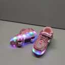Nsasy Kids Roller Shoes Boy Girl Sneakers with Wheels Become Sport Sneaker with Led for Christmas Birthday Children Show Gift (Pink, 29)