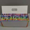 Overseas Acrylic Paint Markers 168 Colors, Brush Tip Paint Pens with Automatic Ink Control System, Quick Drying Liquid Ink Acrylic Marker for Rock, Wood, Canvas, Glass, Fabric, Metal, Plastic, Rubber