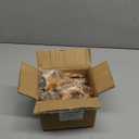 Reindeer Figurines, Festive Holiday Decorations, Rustic Elk Ornaments, Handcrafted Tabletop Decor for Home, Office, Fireplace, Mantle (6 Pack)