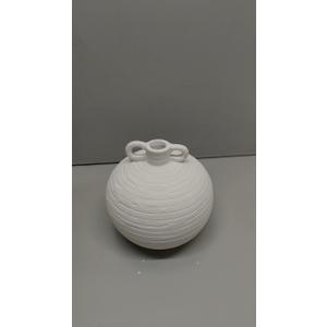 Banded Handle Vessel, Earthy Vase, Antique Vase, Pottery Vessel, Decor Vessels, Decor Pottery, Customizable Vase, Customizable Vessel, Decor
 (7in tall)