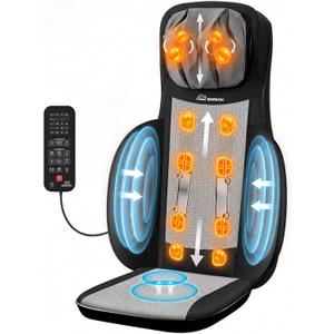 Snailax 2026 Shiatsu Neck Back Massager with Heat for Chair Massager