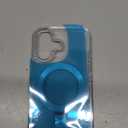 [CD Ring Compatible with MagSafe Invisible Stand] Magnetic for iPhone 16 Case, [Clear Bumper Non-Yellowing] [Look as Bare iPhone] Slim Clear Case with Holder for Women Men Girls, Black