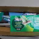 Swiffer Sweep & Mop Deluxe 2-in-1 Multi-Surface Kit for Floor Cleaning, Includes 1 Sweeper Device, 5 Dry Sweeping + 6 Wet Mopping Heavy Duty Cloths, Black